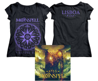  - 1755 Compass Lisboa Logo Girlie Tshirt (Purple) + CD