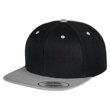 The classic snapback 2-tone (Black / Silver)