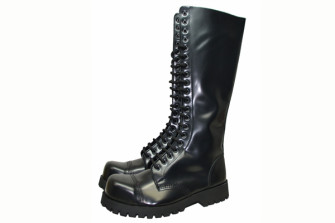  - Steelcap boot - Black box leather 20 eyelets